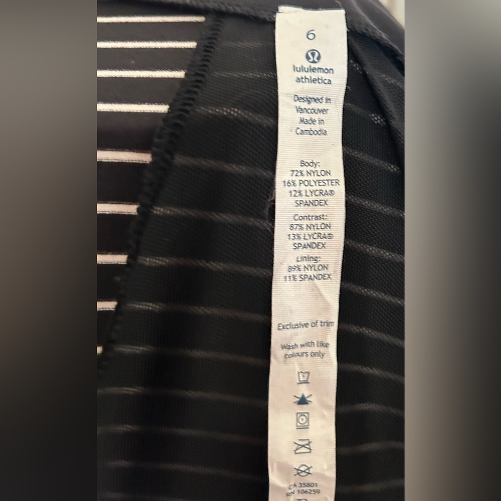 Euc Lululemon Define Jacket Parallel Stripe Black… - image 6